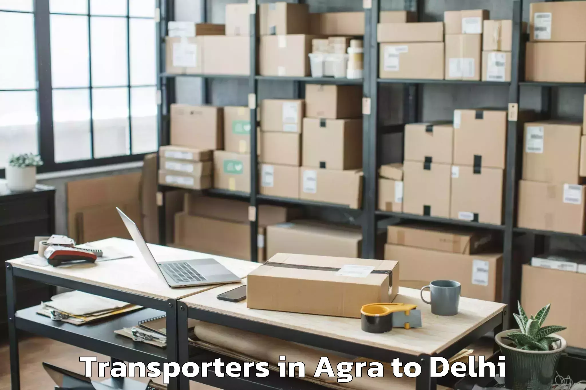 Top Agra to Connaught Place Transporters Available